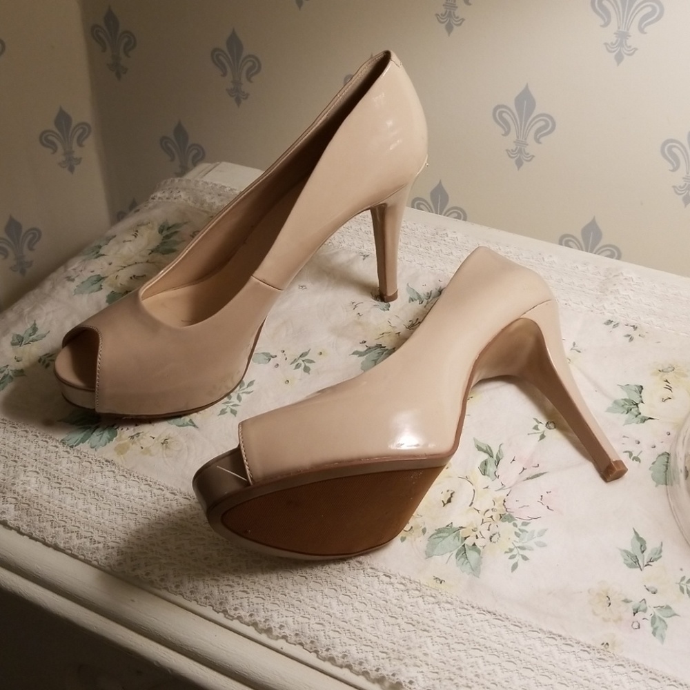Peep Toe Pumps 4" Heel